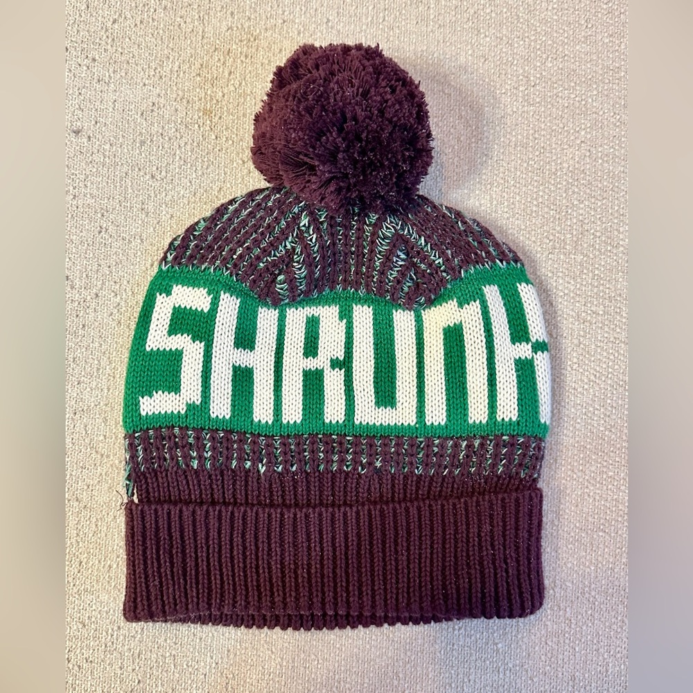 {Scotch Shrunk} Shrunk Melange Pom Pom Beanie Hat - Sz S